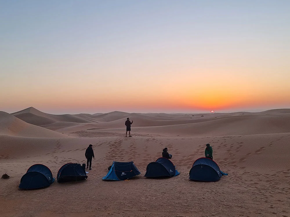 arabian wanderers desert camping
