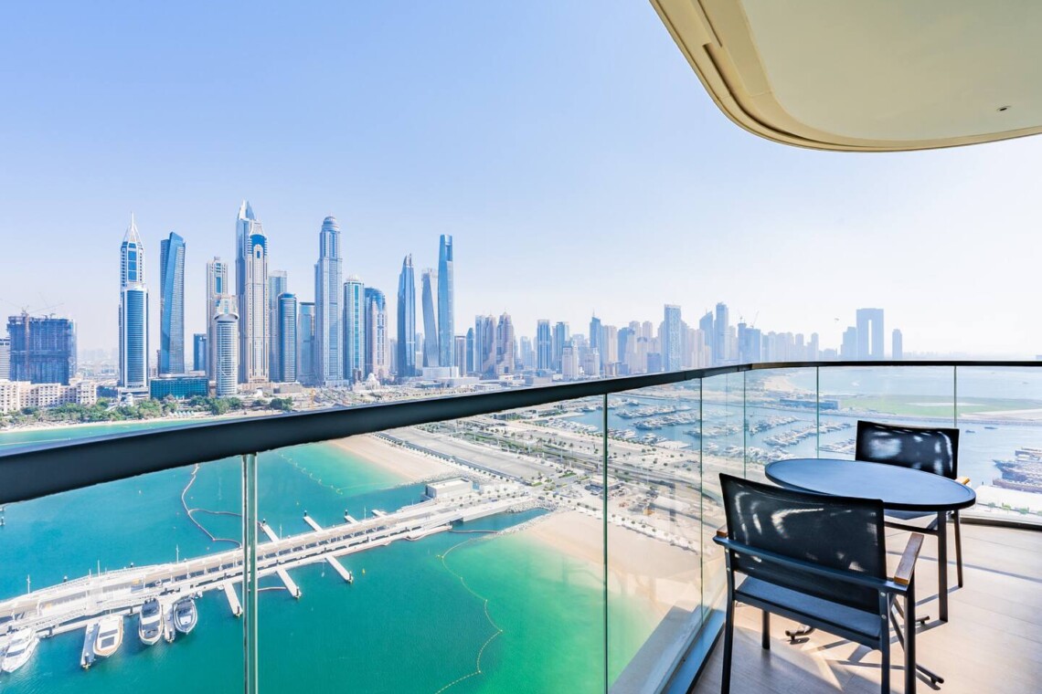 balcony looking over marina