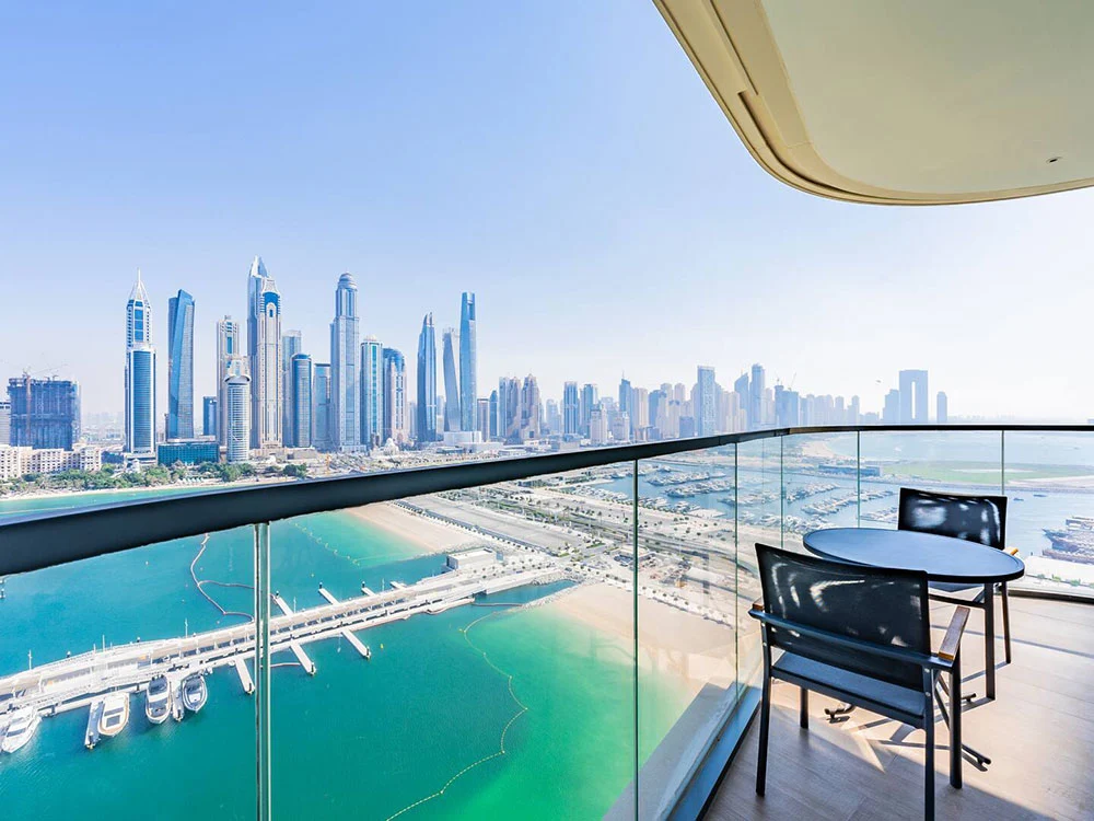marina balcony view dubai