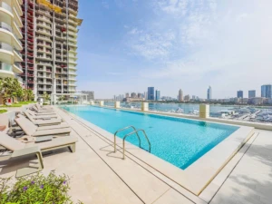 marina views from swimming pool