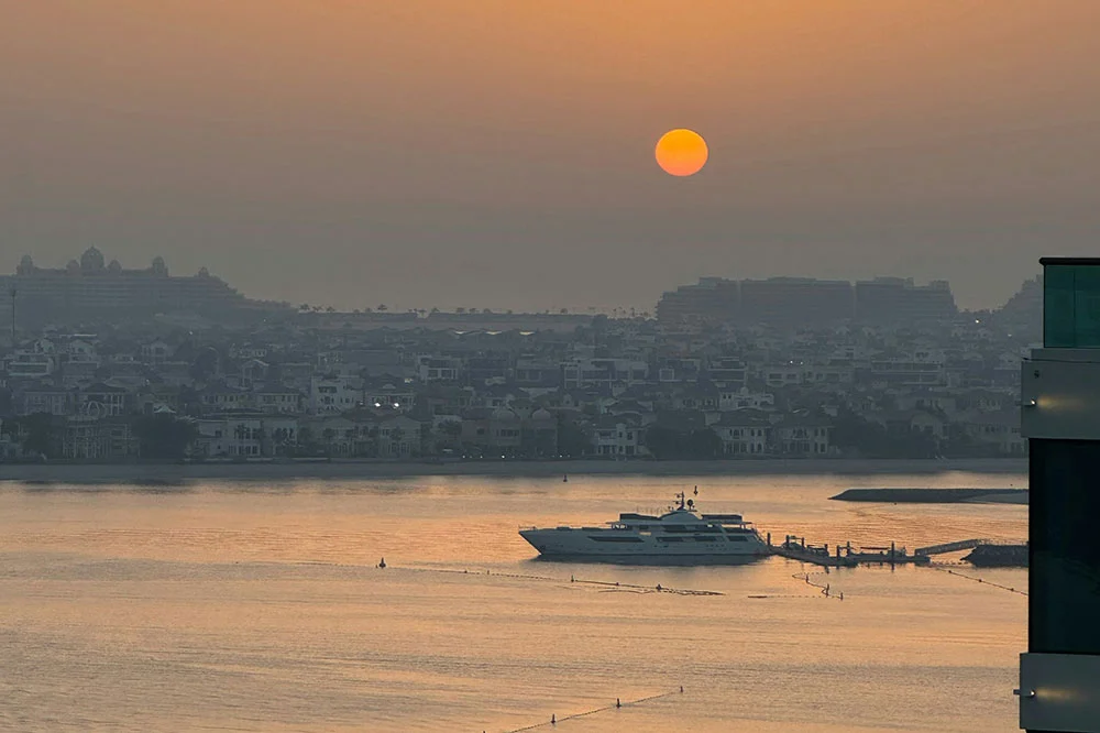 sunset dubai