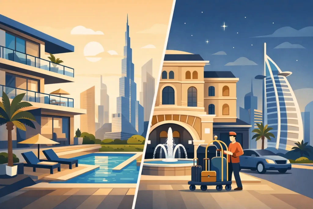 Dubai Apartments vs Hotels: What Fits Best?