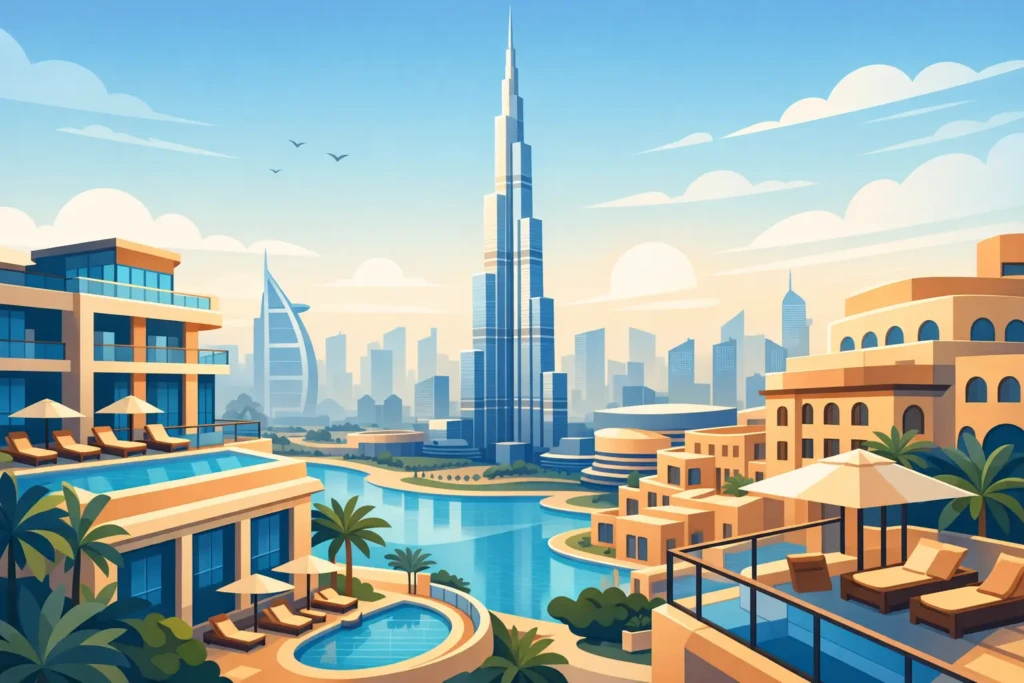 Where to Stay Near Burj Khalifa