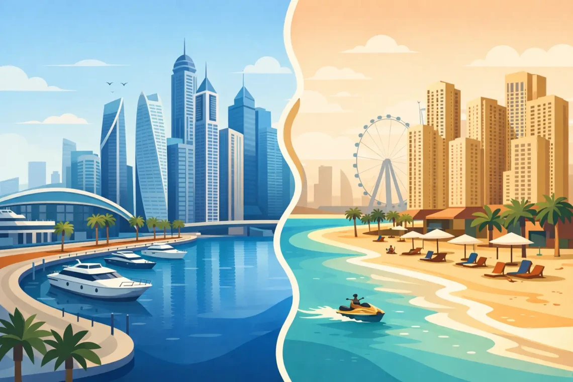 Dubai Marina versus JBR Stays - Which Fits You?