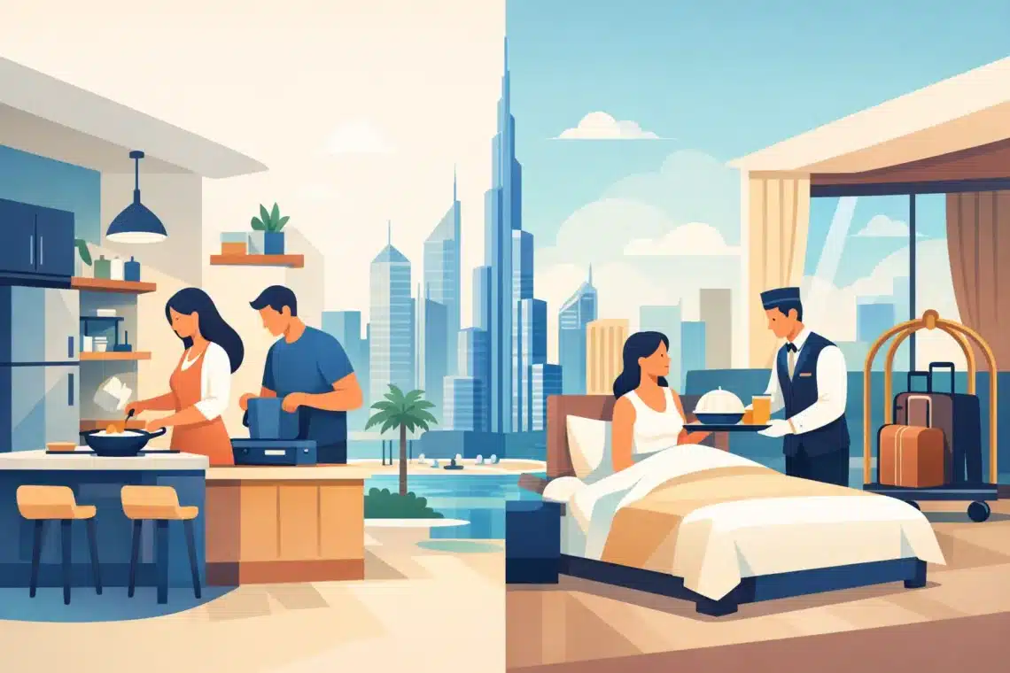 Self Catering Versus Serviced Stays in Dubai